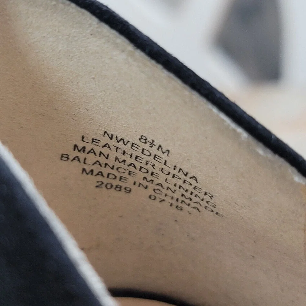 NINE WEST Edelin Black Suede‎ Bow Women's High Heel Pump Sz 8.5M Formal Y2K Goth